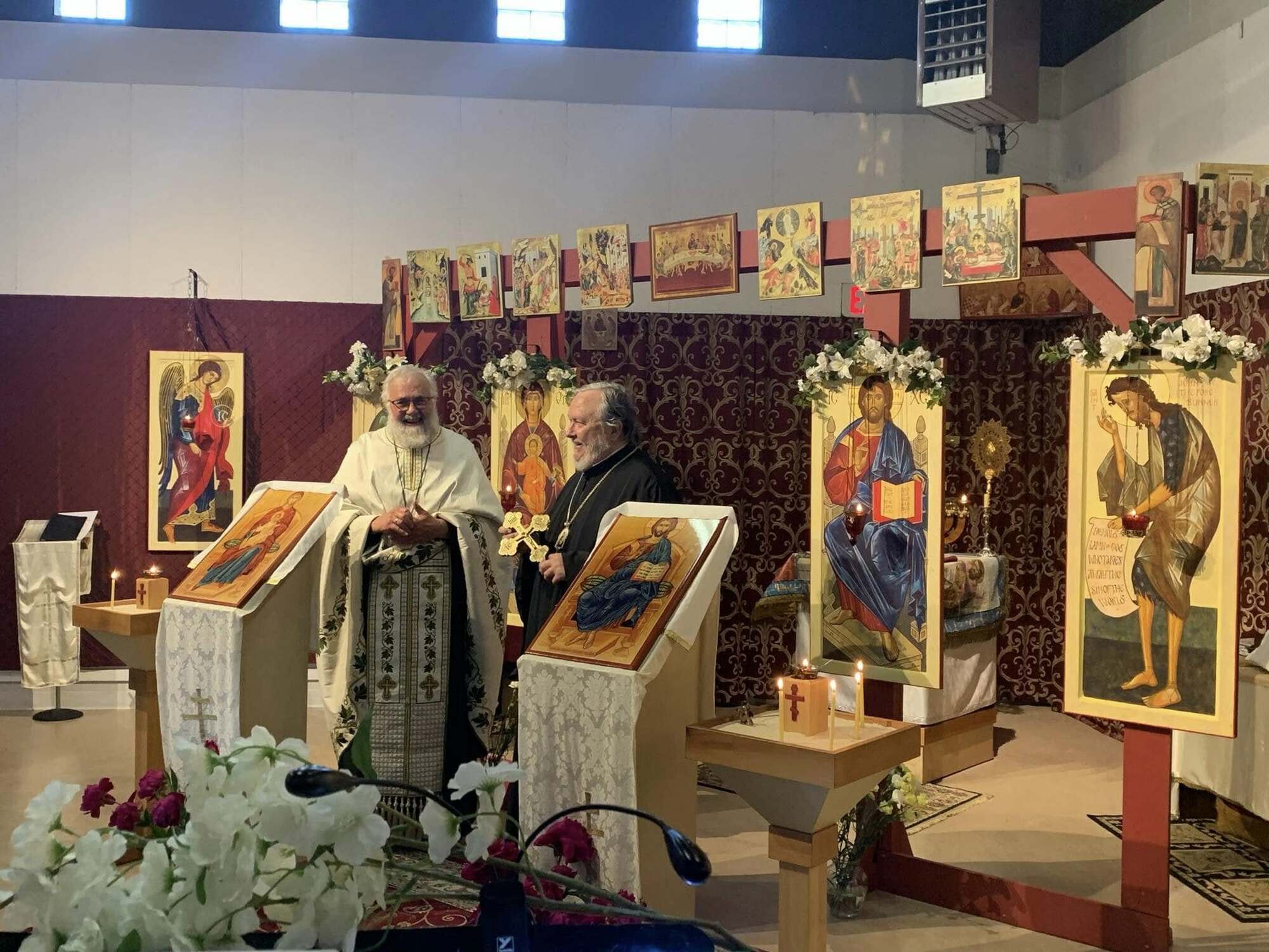Fr. Alexis with Archbishop Irénée at St. Barnabas